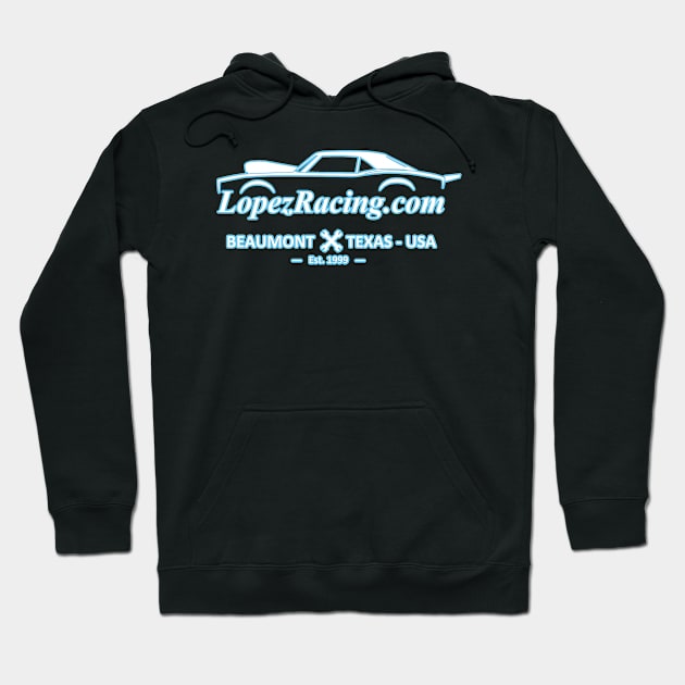 2021 LopezRacing.com Logo Dark Background Hoodie by SebLop1977